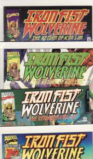 Iron Fist Wolverine Return Kun Lun #1 4 set run  