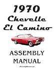 1970 chevelle el camino assembly manual 70 returns accepted within