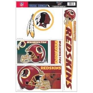   Redskins Decal Sheet Car Window Stickers Cling: Sports & Outdoors