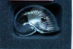 Baccarat CLEAR Nautilus Shell~ NIB~WONDERFUL GIFT  