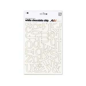  Basic Grey Alpha Chipboard Stickers   Delilah White 