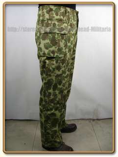 WW2 US Army Camo HBT Utility Trousers L  