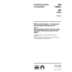  ISO 11866 12005, Milk and milk products   Enumeration of 