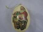 Italy Gold Santa Claus Painted Face Christmas Ornament  