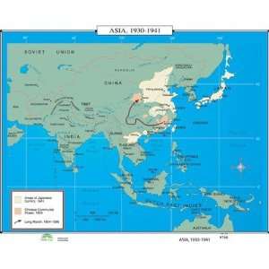  Universal Map 30434 World History Wall Maps   Asia 1930 