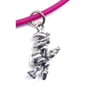  10 Fuschia Witch Ankle Bracelet Sterling Silver Jewelry 