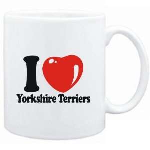  Mug White  I LOVE Yorkshire Terriers  Dogs Sports 