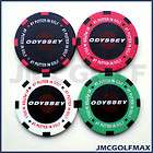 Set of 4 Odyssey Poker Chips Putter Golf Ball Markers