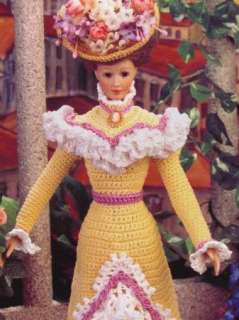 Annies Crochet Sept 1995 Fashion Bed Doll Dress Pattern  