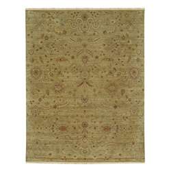 Hand knotted Seoul Gold Wool Rug (2 x 3)  