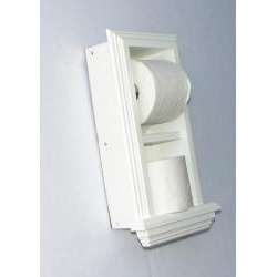 In The Wall Toilet Paper Holder Plus Storage  Overstock