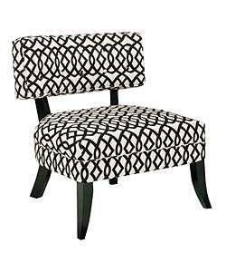 JAR Designs Lucy Black/ White Accent Chair  Overstock