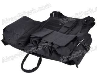 Airsoft Molle Tactical FSBE Style Carrier Vest Black 2  