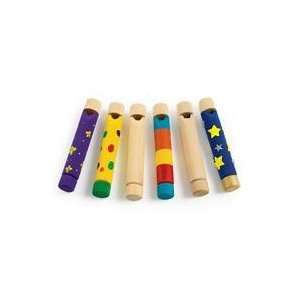  Wooden Slide Whistle   Set of 6: Musical Instruments