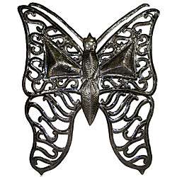 Metal Butterfly Oil Drum Art (Haiti)  Overstock