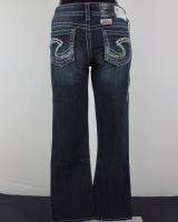 Womens SILVER Jeans WHIP STITCHED SUKI Relaxed Boot Cut Mid Rise 