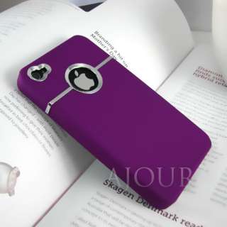 Nice Quality and Stylish APPLE iPhone 4 4S hard Case Cover Skin Purple 