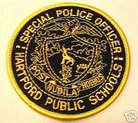 CT HARTFORD CONNECTICUT SPECIAL SCHOOL POLICE PATCH   