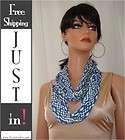 Jersey Navajo Printed Necklace Scarf with Crystal Milly
