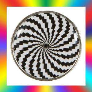 HypnoSpiral Metal Golf Ball Marker Package of 2   W/Bonus Magnetic Hat 
