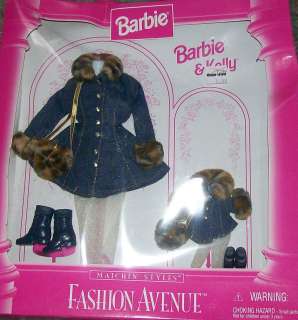 FASHION AVENUE BARBIE & KELLY OUTFIT NEW IN BOX  