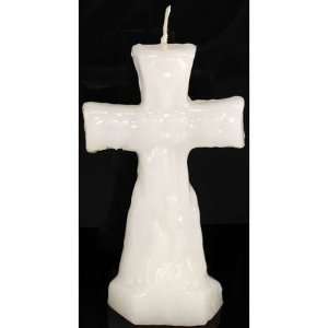 White Cross Candle