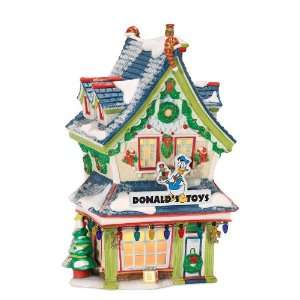  Dept. 56 Disney Christmas Village Donalds Toy Shop
