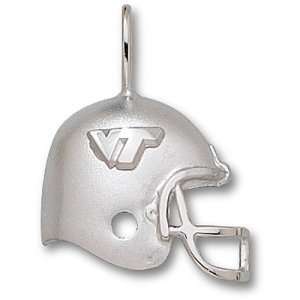   Virginia Tech University Vt Helmet Pendant (Silver): Sports & Outdoors