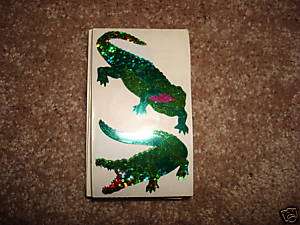 Scrapbooking Sticker Sparkle Zoo Alligator Crocodile  