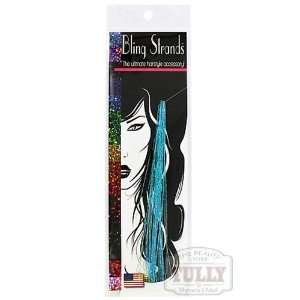   Bling Strands for Hair, Sizzling Turquoise, 18 25 Strands Beauty