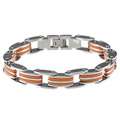 Two color Stainless Steel Mens Bicycle Chain Bracelet  