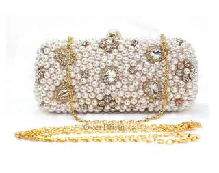 T27001 Ladys Imitation Pearl Clutch/Evening Bag Handbag Party Bags 