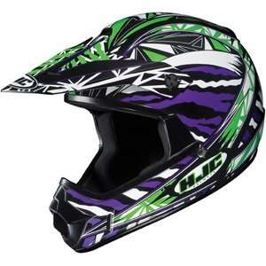  HJC CL XY Youth Helmet   Fuze Green/Purple Everything 