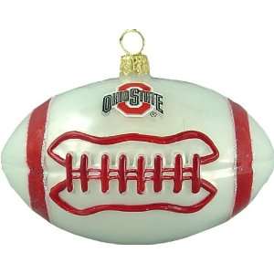  Ohio State Buckeyes Football Blown Glass Ornament: Sports 