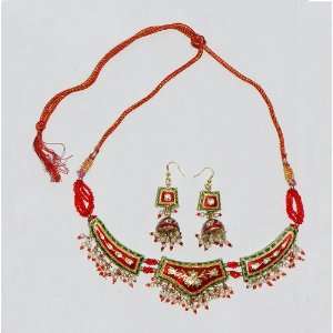  Graceful Design Handmade Fashion Lakh Lac Jewelry Necklace 