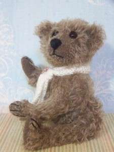Mohair Teddy Bear for sale, one of a kind, 10,artist handmade,glass 