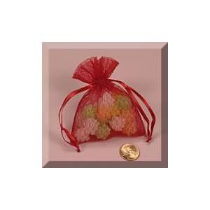  24ea   4 X 6 Red Mini Lace Organza Bag Health & Personal 