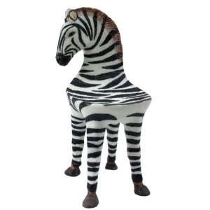  3.25 inch Miniature Display Object Zebra Chair Collectible 