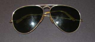 Original Ray Ban B&L aviator sunglasses WWII ~ 1/10 12K GF. complete 