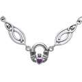 Sterling Silver Claddagh Celtic Necklace
