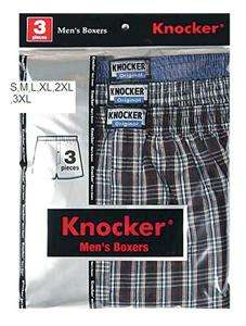 MENS KNOCKER BOXER SHORTS UNDERWEAR S,M,L,XL,2XL,3XL  