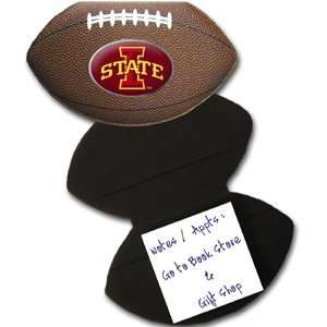  Iowa State Cyclones Note Pad   Football Shaped Office 