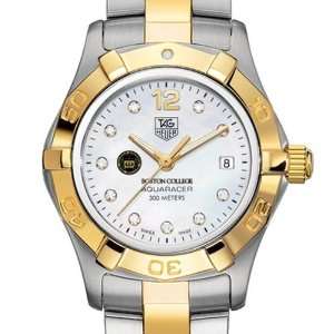 Boston College TAG Heuer Watch   Womens Two Tone Aquaracer Watch with 