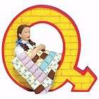 WIZARD OF OZ Letter Q Figurine w/Dorothy & a Quilt NEW