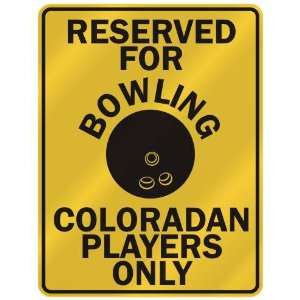   COLORADAN PLAYERS ONLY  PARKING SIGN STATE COLORADO