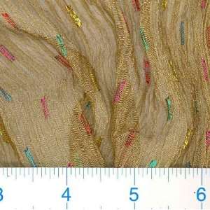  29 Wide Crinkle Metallic Silk Ingot Fabric By The Yard 