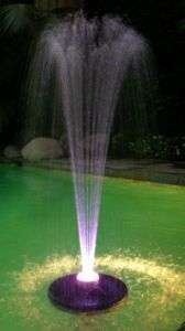 Floating Spray Pond Fountain with LED Lights  