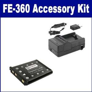Olympus FE 360 Digital Camera Accessory Kit includes SDLI40B Battery 