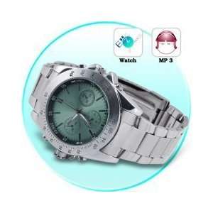     Stainless Steel  Watch with Equalizer (4GB) 