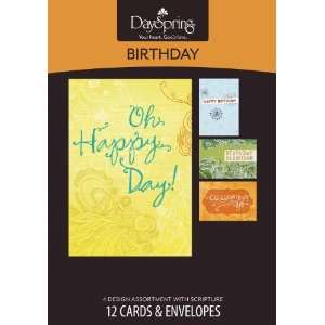  Boxed Gift Cards Birthday Fresh Patterns (Package of 12 